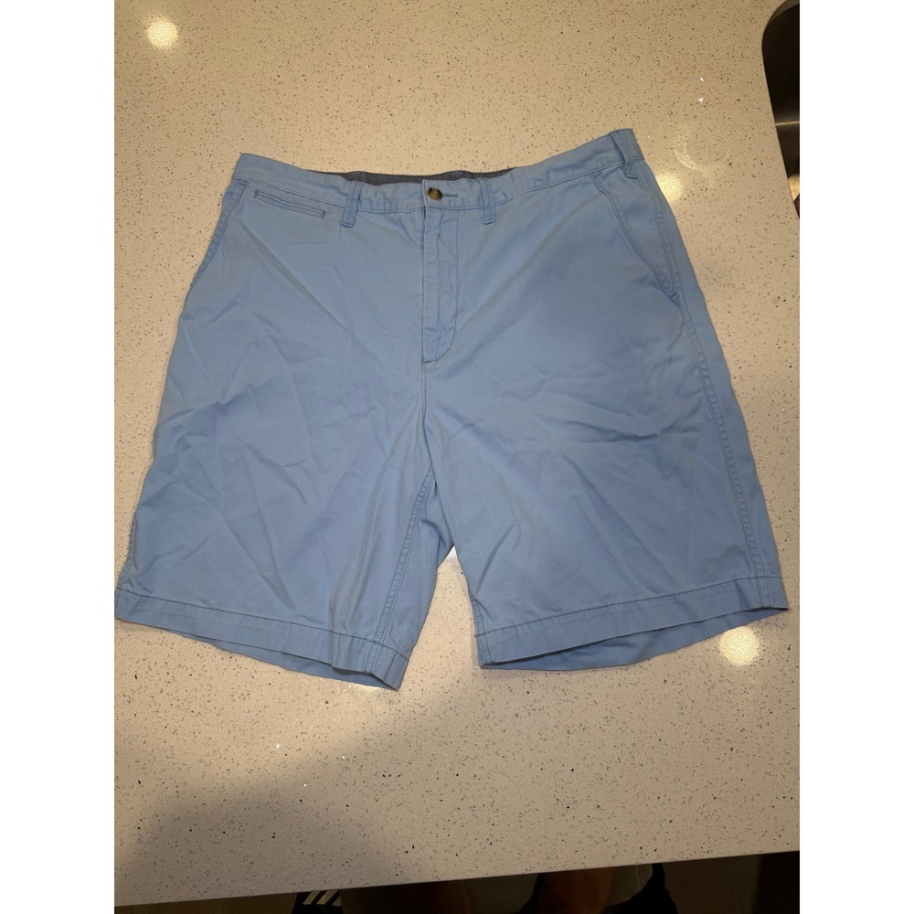 Polo Ralph Lauren Mens Light Blue Relaxed Fit Chino Shorts Size 36 Pony Logo - Picture 1 of 6